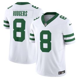 Aaron Rodgers 8 New York Jets Vapor F.U.S.E. Limited Jersey - Men, Legacy White