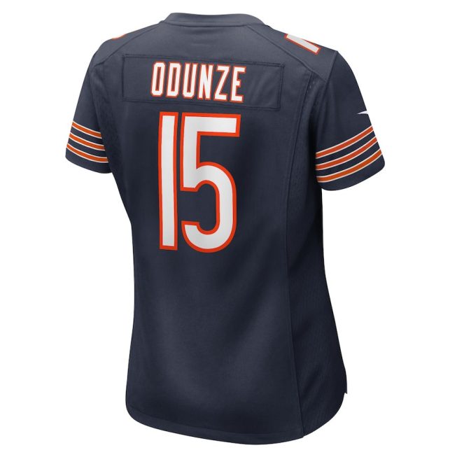 Rome Odunze 15 Chicago Bears Women's Game Jersey - Navy - Image 3