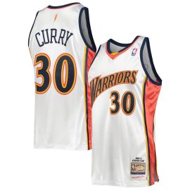 Stephen Curry Golden State Warriors Mitchell & Ness 2009/10 Hardwood Classics Authentic Jersey - White