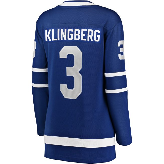 John Klingberg Toronto Maple Leafs Fanatics Women's Home Breakaway Player Jersey - Blue - Image 3