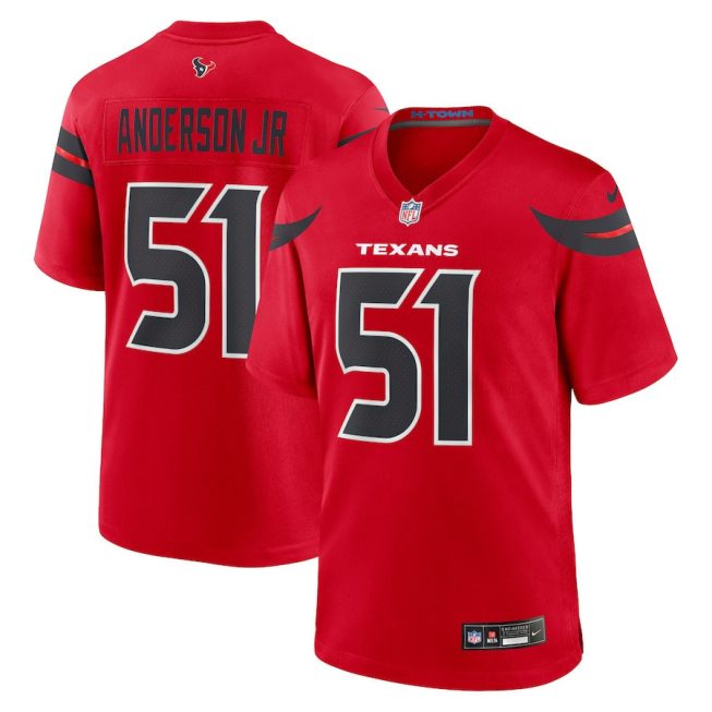 Will Anderson Jr. 51 Houston Texans Alternate Game Jersey - Men, Red