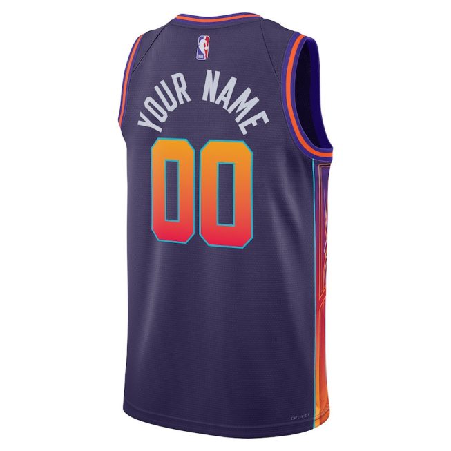 Phoenix Suns 2023/24 City Edition Swingman Custom Jersey - Purple - Image 3