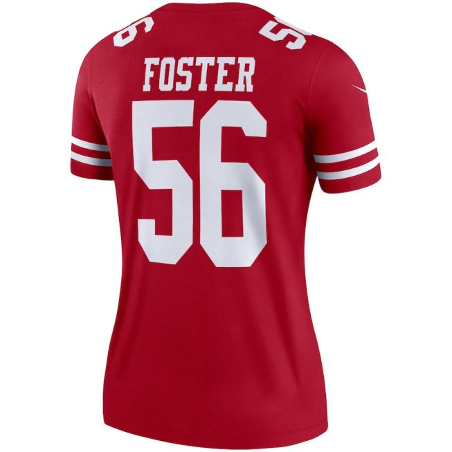 Reuben Foster 56 San Francisco 49ers Women Legend Jersey - Scarlet - Image 3