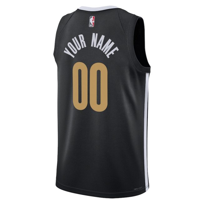 Memphis Grizzlies 2023/24 City Edition Swingman Custom Jersey - Black - Image 3