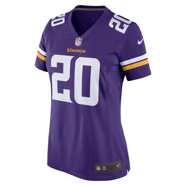 Jay Ward 20 Minnesota Vikings Women Game Jersey - Purple - Image 2