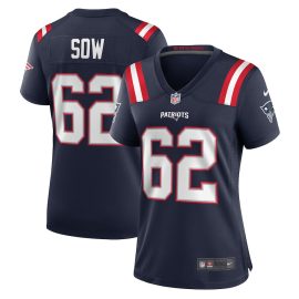 Sidy Sow 62 New England Patriots Women Team Game Jersey - Navy
