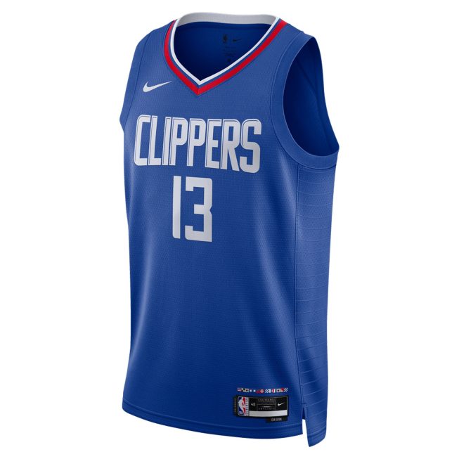Paul George LA Clippers Unisex Swingman Jersey - Icon Edition - Royal - Image 2