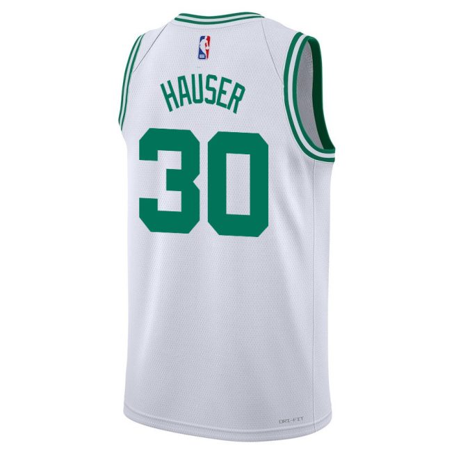 Sam Hauser 30 Boston Celtics 2024 FINALS CHAMPIONS Swingman Jersey - Association Edition - White - Image 3