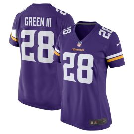 A.J. Green III 28 Minnesota Vikings Team Game Women Jersey - Purple
