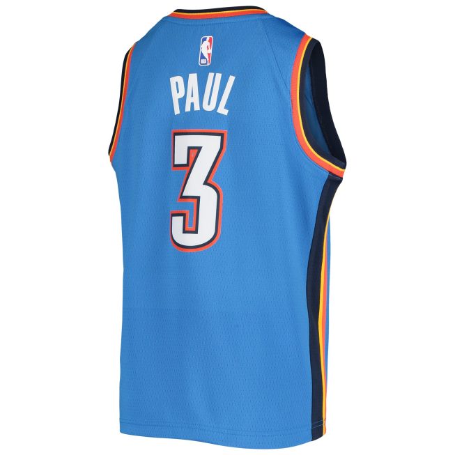 Chris Paul Oklahoma City Thunder Youth Team Swingman Jersey - Blue - Image 3