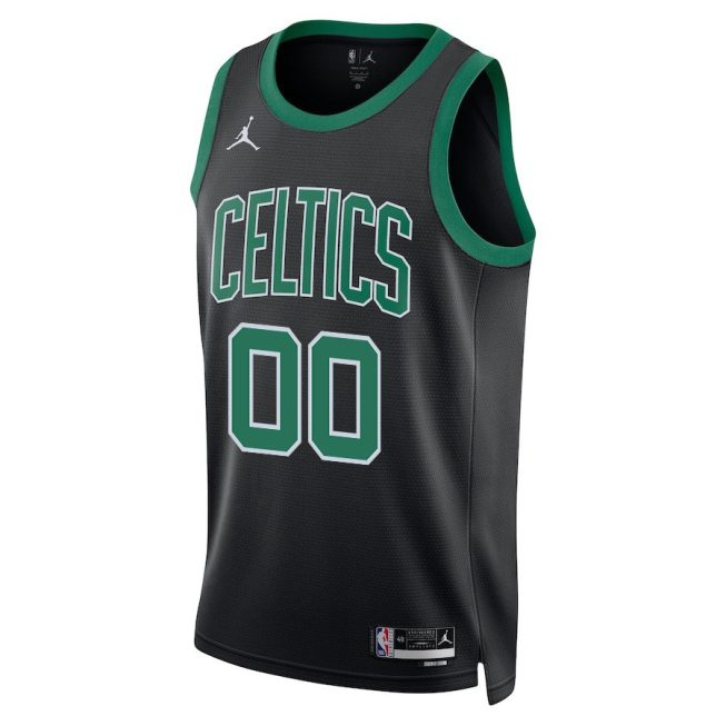 Boston Celtics 2024 FINALS CHAMPIONS Swingman Jersey Customized - Statement Edition - Black - Image 2
