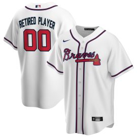 Atlanta Braves Home Pick-A-Player Retired Roster Replica Jersey - White