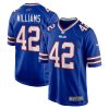 Dorian Williams 42 Buffalo Bills Men Home Game Jersey - Royal