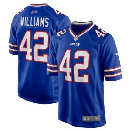 Dorian Williams 42 Buffalo Bills Men Home Game Jersey - Royal