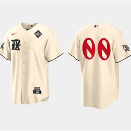 Texas Rangers 2023 World Series City Connect Stitched Men Custom Jersey - Cream