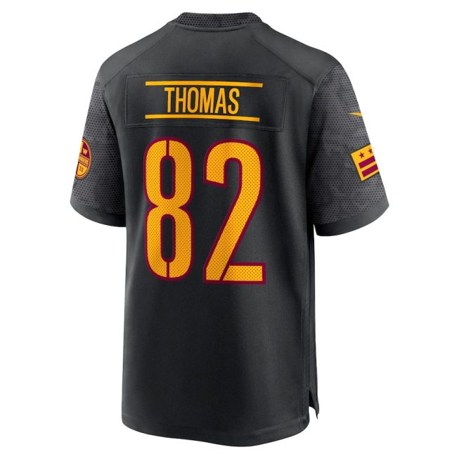 Logan Thomas 82 Washington Commanders Men Alternate Game Jersey - Black - Image 3