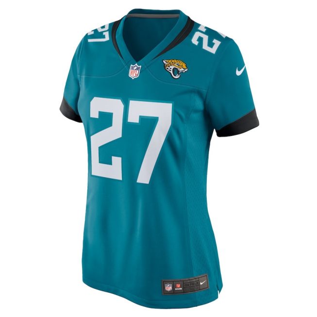 Amani Oruwariye 27 Jacksonville Jaguars Women Game Jersey - Teal - Image 2