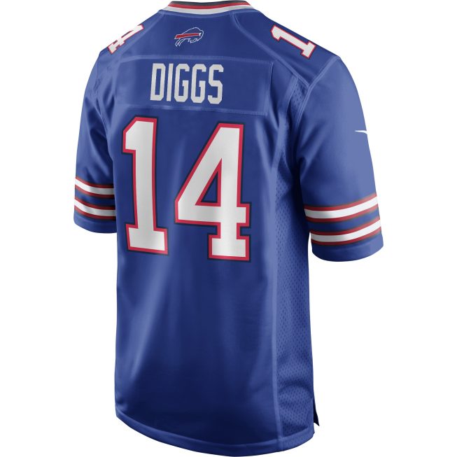 Stefon Diggs Buffalo Bills Logo Game Player Jersey - Royal - Image 3