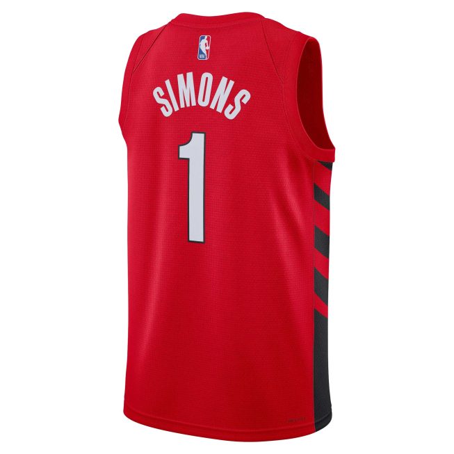 Anfernee Simons Portland Trail Blazers Jordan Brand Unisex Swingman Jersey - Statement Edition - Red - Image 3