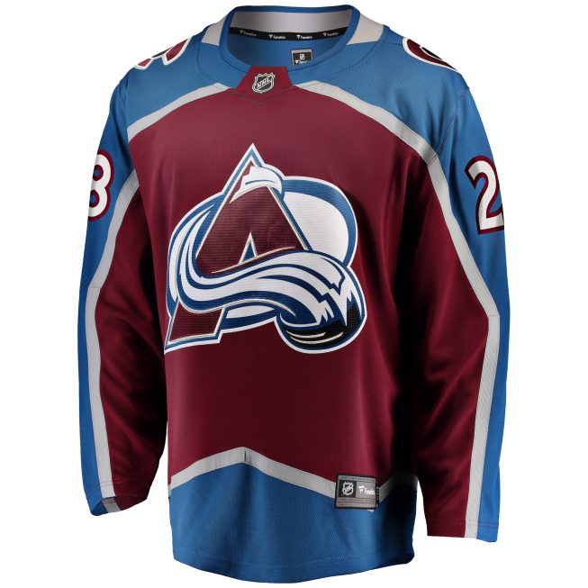 Miles Wood Colorado Avalanche Fanatics Home Breakaway Jersey - Maroon - Image 2