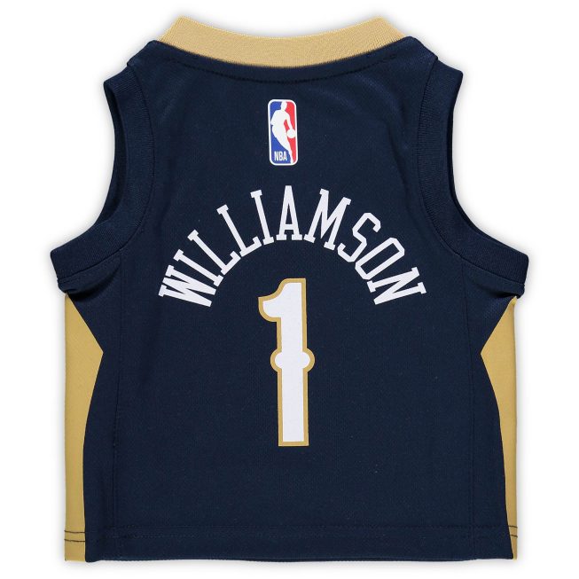 Zion Williamson New Orleans Pelicans Infant Replica Jersey - Icon Edition - Navy - Image 3