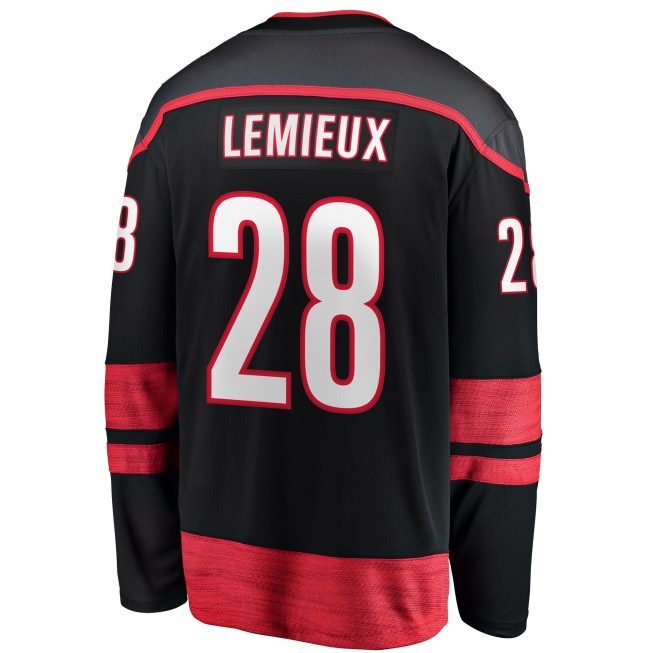Brendan Lemieux Carolina Hurricanes Fanatics Home Premier Breakaway Player Jersey - Black - Image 3