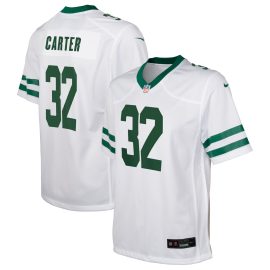 Michael Carter New York Jets Youth Game Jersey - Legacy White