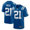 Zack Moss Indianapolis Colts Game Player Jersey - Royal