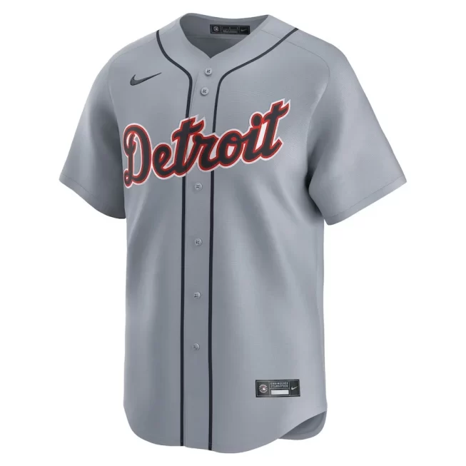 Detroit Tigers Road Limited Men Jersey - Gray - Image 2