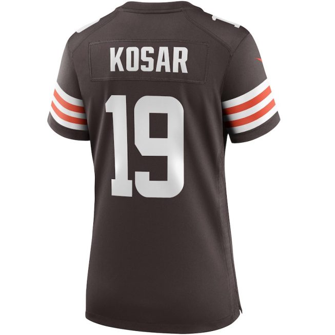Bernie Kosar 19 Cleveland Browns Women Game Retired Jersey - Brown - Image 3