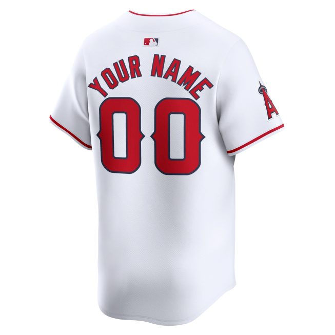 Los Angeles Angels Youth Home Limited Custom Jersey - White - Image 3