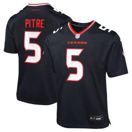Jalen Pitre 5 Houston Texans Youth Game Jersey - Navy