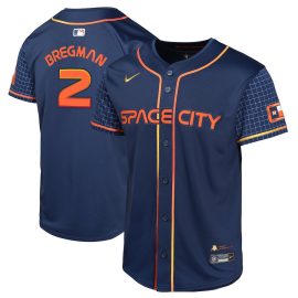 Alex Bregman 2 Houston Astros City Connect Limited YOUTH Jersey - Navy
