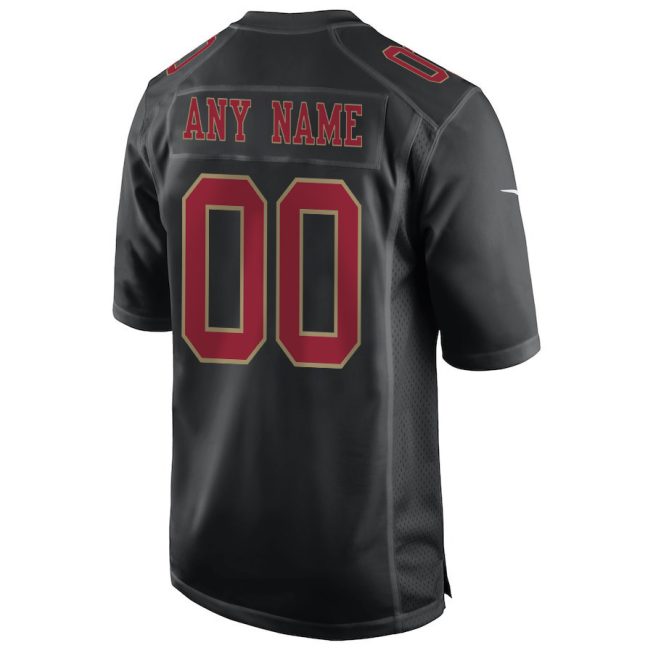 San Francisco 49ers Super Bowl LVIII Thanks For Memories Fashion Game Custom Men Jersey - Carbon Black - Image 3