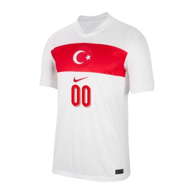 Turkey National Team 2024 Home Stadium Custom Men Jersey - White - Image 3