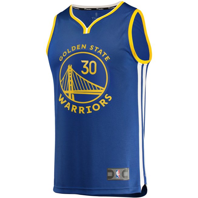 Stephen Curry Golden State Warriors Fanatics Fast Break Replica Player Team Jersey - Icon Edition - Royal - Image 2