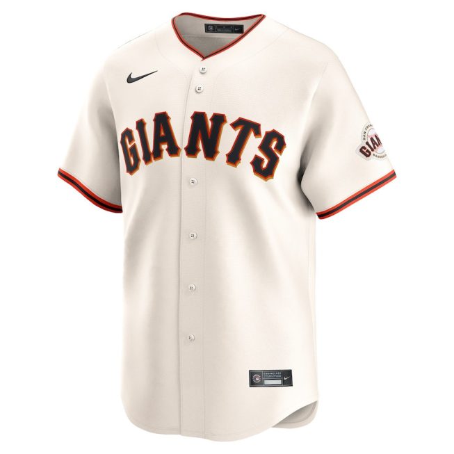 Alyssa Nakken 92 San Francisco Giants Home Limited Men Jersey - Cream - Image 2