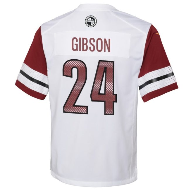 Antonio Gibson 24 Washington Commanders Game YOUTH Jersey - White - Image 3
