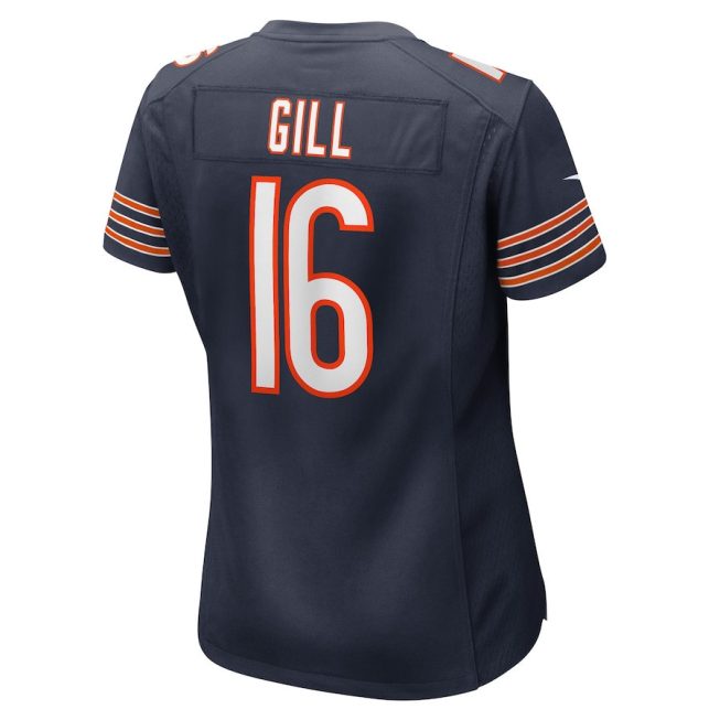 Trenton Gill 16 New York Giants Women Game Jersey - Navy - Image 3