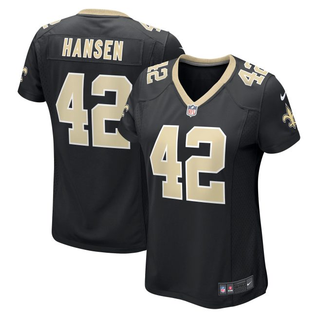 Chase Hansen New Orleans Saints Women's Game Jersey - Black
