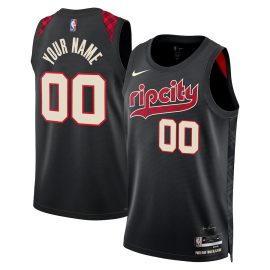 Portland Trail Blazers 2023/24 Swingman Jersey Customized - City Edition - Black