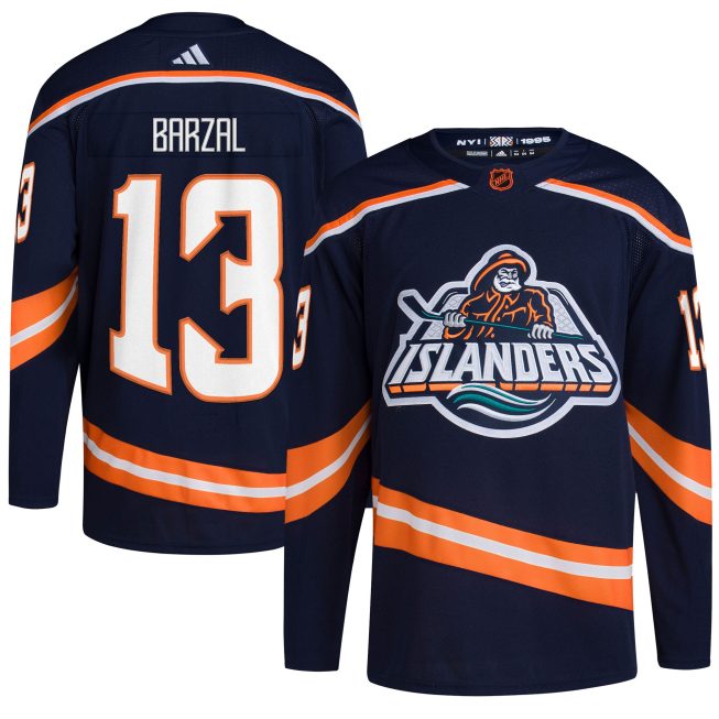 Mathew Barzal New York Islanders Reverse Retro 2.0 Authentic Player Jersey - Navy