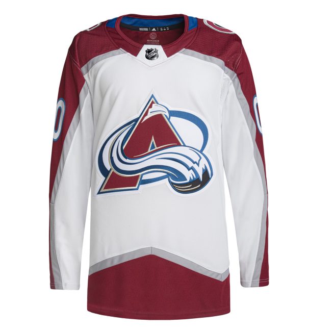 Colorado Avalanche Away Primegreen Authentic Custom Jersey - White - Image 2