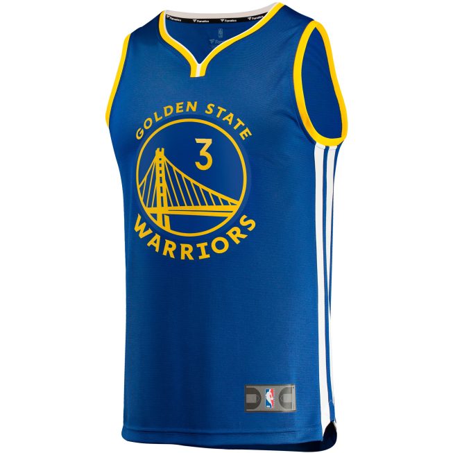 Chris Paul Golden State Warriors Fanatics Youth Fast Break Player Jersey - Icon Edition - Royal - Image 2