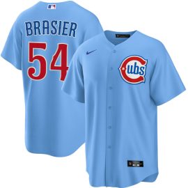 Ryan Brasier Chicago Cubs Blues Alternate Jersey
