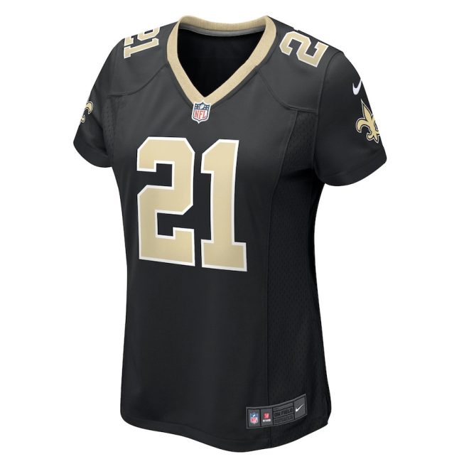 Jamaal Williams 21 New Orleans Saints Women Jersey - Black - Image 2