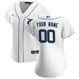 Detroit Tigers Women's Home Replica Custom Jersey - White