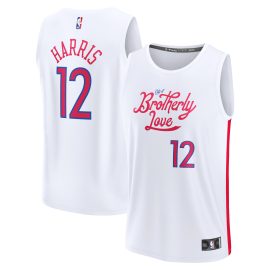 Tobias Harris Philadelphia 76ers Fanatics Fastbreak Jersey - City Edition - White