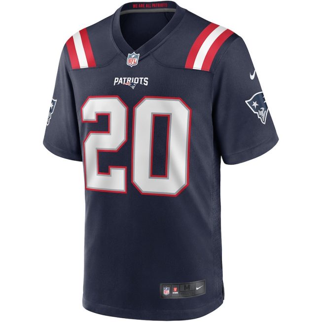 Gino Cappelletti 20 New England Patriots Men Game Retired Jersey - Navy - Image 2