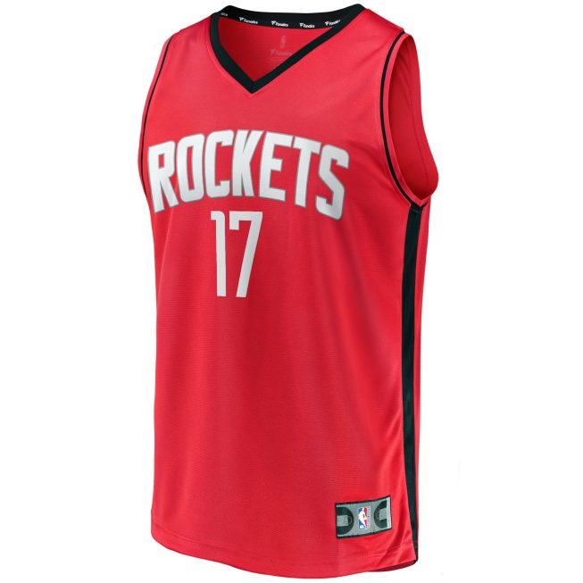 Tari Eason Houston Rockets Fanatics Fast Break Replica Player Jersey - Icon Edition - Red - Image 2
